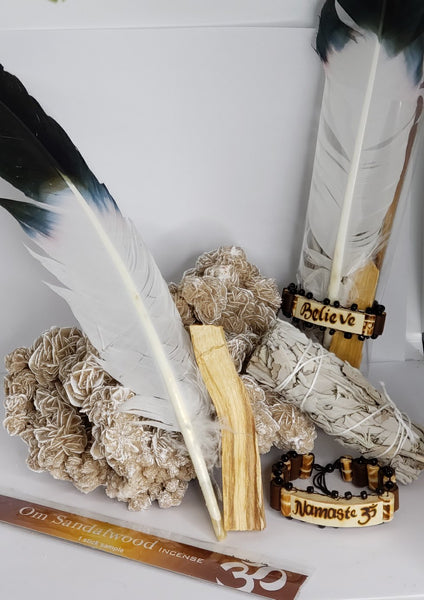 Sage Clearing Kit with Feather (Available in-store only)