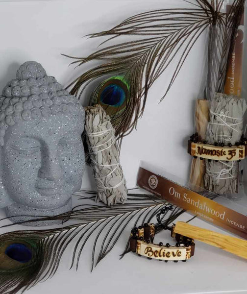 Sage Clearing Kit with Peacock Feather (Available in-store only)